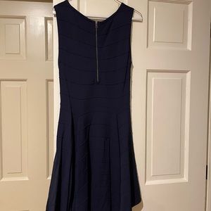 navy fitted dress